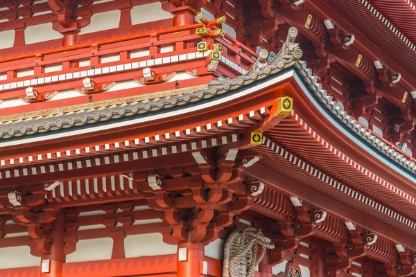 Hermoso Edificio Arquitectura Sensoji Templo Famoso Lugar Para Visitar Asakusa —  Fotos de Stock