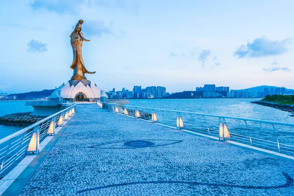 Bela Estátua Kun Iam Marco Cidade Macau — Fotografia de Stock