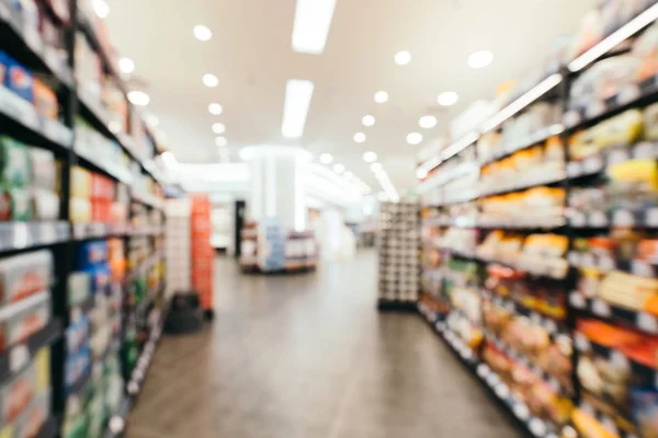 Abstract Blur Defocused Supermarket Department Store Shopping Background — Stock Photo, Image