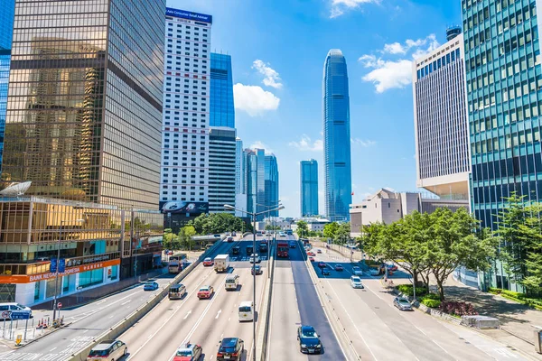 Hong Kong Cina Set 2018 Bellissimo Grattacielo Esterno Uffici Architettura — Foto Stock