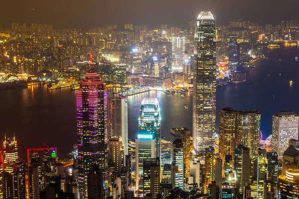 Bella Architettura Edificio Esterno Paesaggio Urbano Hong Kong Skyline Città — Foto Stock