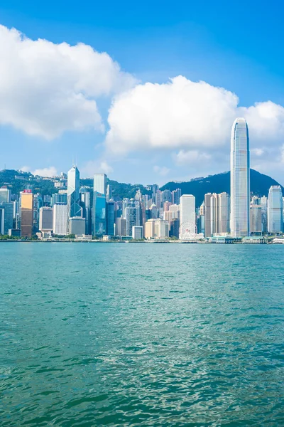 Bella Architettura Edificio Esterno Paesaggio Urbano Hong Kong Città Skyline — Foto Stock