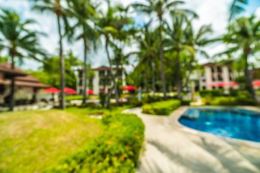 Soyut bulanıklık ve seyahat ve tatil için otel ve tatil arka plan defocused
