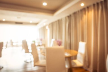 Soyut bulanıklık ve ufuk restoran ve kafe iç arka plan ve yüzey için