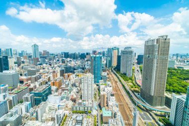 Tokyo şehir manzarası Japonya bina güzel mimari