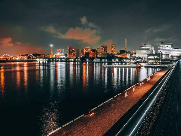 Hermosa Arquitectura Paisaje Urbano Con Torre Marina Yokohama Japón —  Fotos de Stock