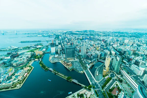 Piękny Zewnątrz Budynku Architektury Yokohama City Skyline Japonia — Zdjęcie stockowe