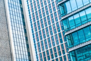 Güzel mimari iş ofis pencere cam desenli gökdelen şehir Binası