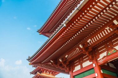 Güzel mimari Sensoji Tapınağı inşa ünlü ziyaret asakusa alan tokyo Japonya için yerdir