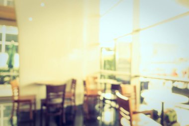 Soyut bulanıklık ve ufuk restoran ve kafe Cafe iç arka planı için