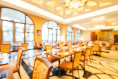 Soyut bulanıklık ve ufuk kahvaltı büfesi otel restoran ve kafe Cafe iç arka planı için