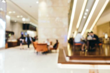 Arkaplan için mağaza içi soyut bulanıklık ve odaklanmış alışveriş merkezi