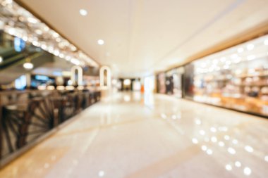 Soyut bulanıklık ve ufuk güzel lüks alışveriş merkezi için arka plan bölümü mağaza