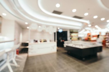 Soyut bulanıklık ve arka plan için alışveriş mağazası süpermarkette defocused