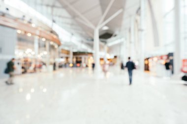 Arkaplan için mağaza içi soyut bulanıklık ve odaklanmış alışveriş merkezi
