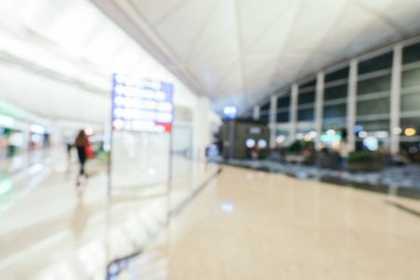 Soyut bulanıklık ve arka plan için Havaalanı terminal iç defocused