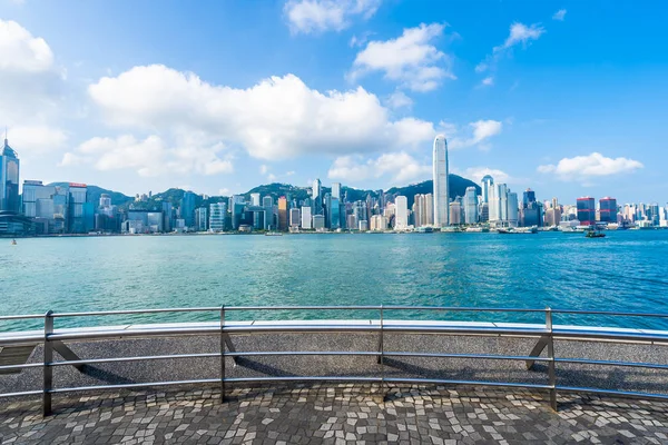 Bella Architettura Edificio Esterno Paesaggio Urbano Hong Kong Città Skyline — Foto Stock