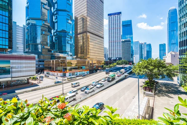 Hong Kong China Sep 2018 Mooie Architectuur Kantoorgebouw Exterieur Wolkenkrabber — Stockfoto