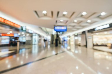 Soyut bulanıklık ve arka plan için Havaalanı terminal iç defocused
