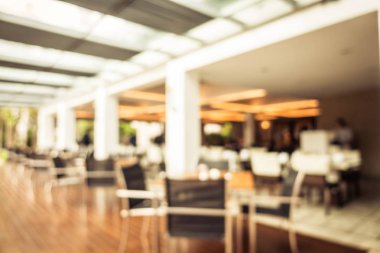 Soyut bulanıklık ve ufuk restoran ve kafe iç arka planı için