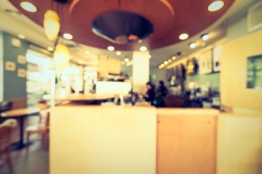 Arka plan için soyut bulanık restoran ve kafenin içi