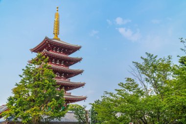 Güzel mimari Sensoji Tapınağı inşa ünlü ziyaret asakusa alan tokyo Japonya için yerdir