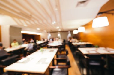 Soyut bulanıklık ve ufuk kahvaltı büfesi otel restoran ve kafe Cafe iç arka planı için
