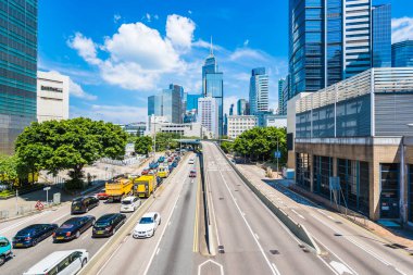 Hong kong, Çin - 15 Eylül, 2018: güzel mimari ofis hongkong City dış gökdelen Binası