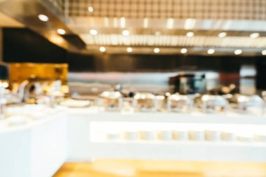 Soyut bulanıklık ve ufuk kahvaltı büfesi otel restoran ve kafe Cafe iç arka planı için