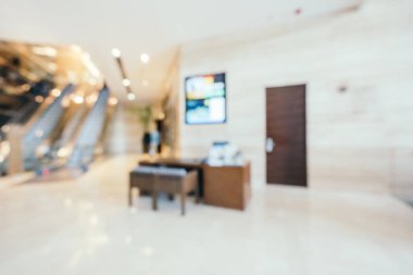 Soyut bulanıklık ve arka plan için otel lobisi.