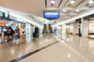 Soyut bulanıklık ve arka plan için Havaalanı terminal iç defocused