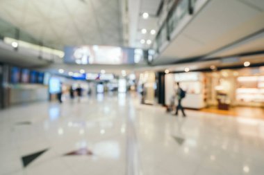 Soyut bulanıklık ve arka plan için Havaalanı terminal iç defocused