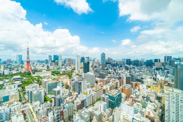 Vacker Arkitektur Byggnad Tokyo Stadens Silhuett Japan — Stockfoto