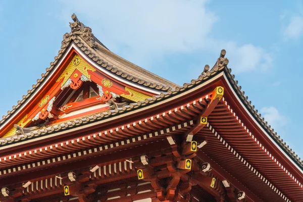 Magnifique Bâtiment Architecture Sensoji Temple Est Célèbre Endroit Visiter Dans — Photo