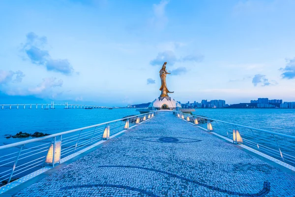 Bella Statua Kun Iam Punto Riferimento Nella Città Macao — Foto Stock
