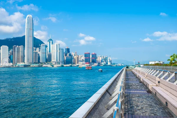 Bella Architettura Edificio Esterno Paesaggio Urbano Hong Kong Città Skyline — Foto Stock