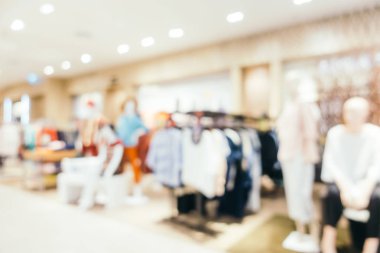 Bulanıklık bokeh ve ufuk alışveriş merkezi Mağazası iç arka planı için