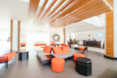 Soyut bulanıklık ve ufuk lobi ve arka plan için otel iç