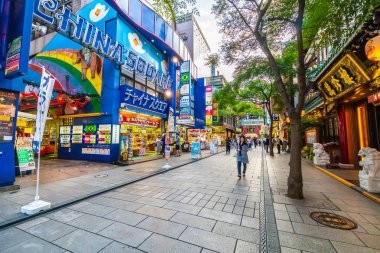 Yokohama Japonya 26 Temmuz 2018: China town bir popüler yerdir için zevk yokohama CITY Japonya Çin yemeği restoranda
