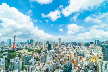 Tokyo şehir manzarası Japonya bina güzel mimari