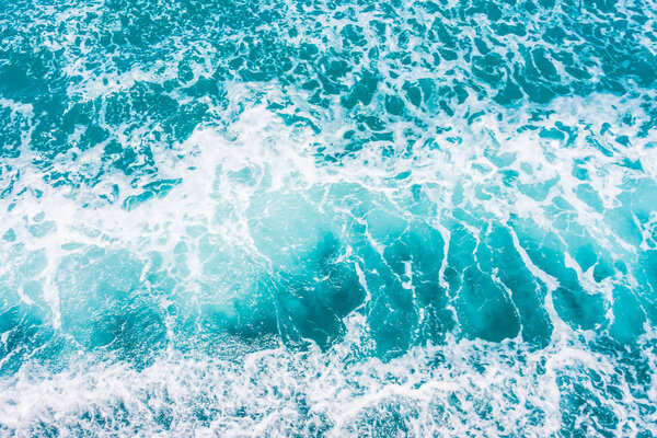 Beautiful sea and ocean water wave surface textures for background
