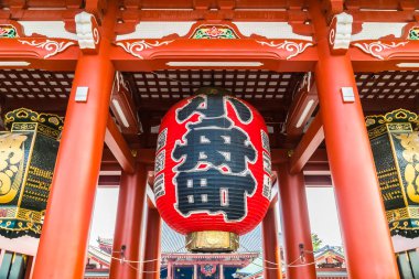 Güzel mimari Sensoji Tapınağı inşa ünlü ziyaret asakusa alan tokyo Japonya için yerdir