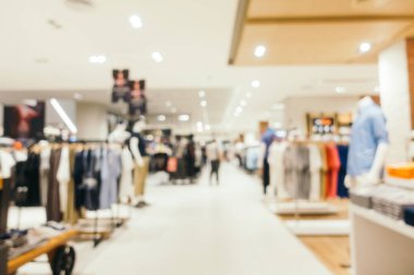 Arkaplan için mağaza içi soyut bulanıklık ve odaklanmış alışveriş merkezi