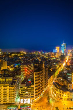 Bina Cityscape macau şehir manzarası geceleri güzel mimari