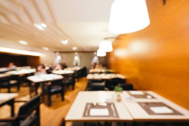 Soyut bulanıklık ve ufuk kahvaltı büfesi otel restoran ve kafe Cafe iç arka planı için