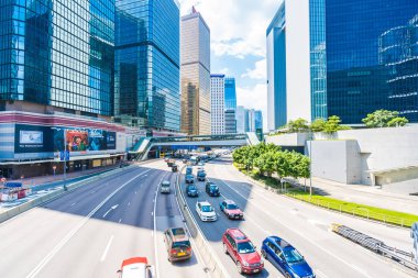 Hong kong, Çin - 15 Eylül, 2018: güzel mimari ofis hongkong City dış gökdelen Binası