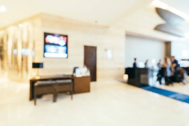 Soyut bulanıklık ve arka plan için otel lobisi.