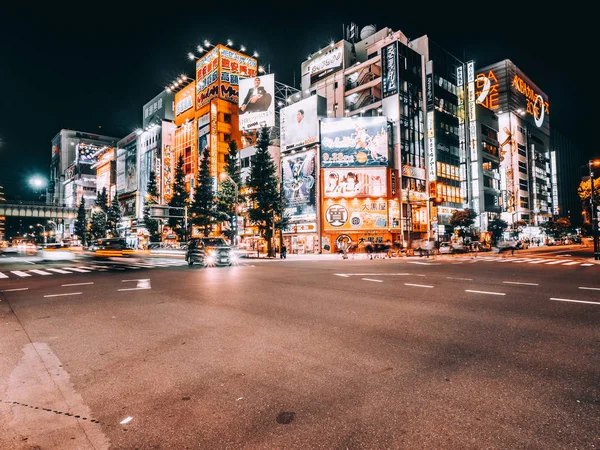 Tokyo Japon Août 2018 Beaucoup Panneaux Dans Région Akihabara Endroit — Photo