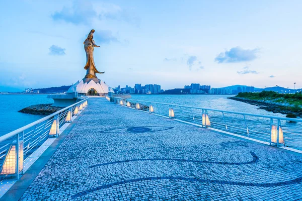 Bella Statua Kun Iam Punto Riferimento Nella Città Macao — Foto Stock