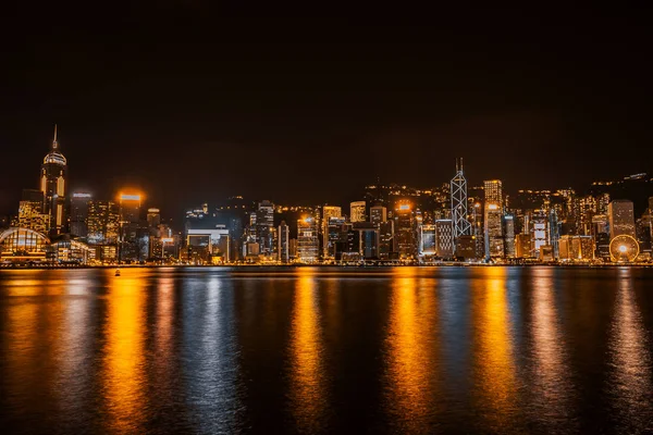 Prachtige Architectuur Gebouw Stadsgezicht Skyline Van Stad Van Hongkong Schemering — Stockfoto